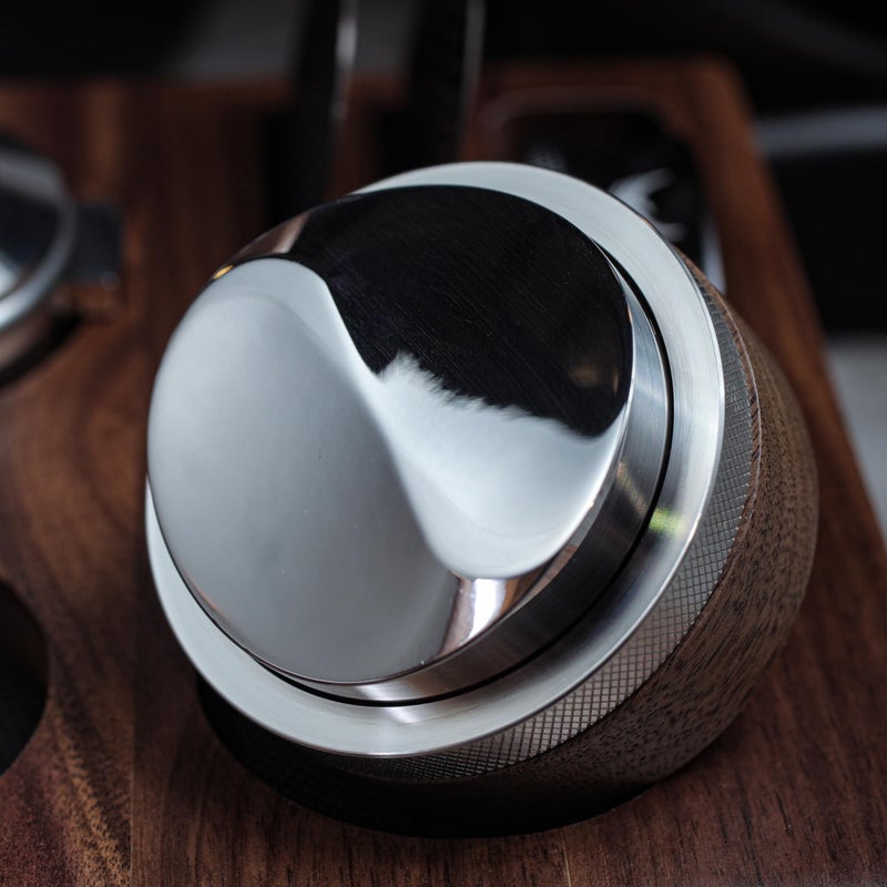 KNODOS 54mm Espresso Distribution Tool Walnut Coffee Distributor Adjustable Depth Stainless Steel Espresso Leveler Compatible with Breville Espresso Machines - Image 4