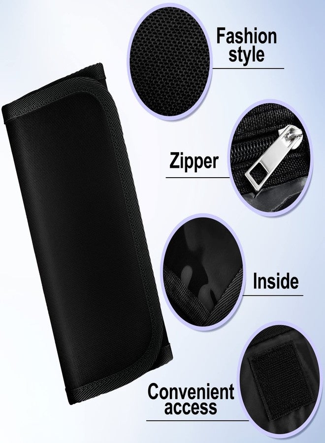 Saintrygo Money Wallet Organizer for Cash with 12 Zippered Pockets, Cash Envelope Wallet Small Travel Money Organizer for Bills, Coins, Foreign Currencies, Black - Image 3