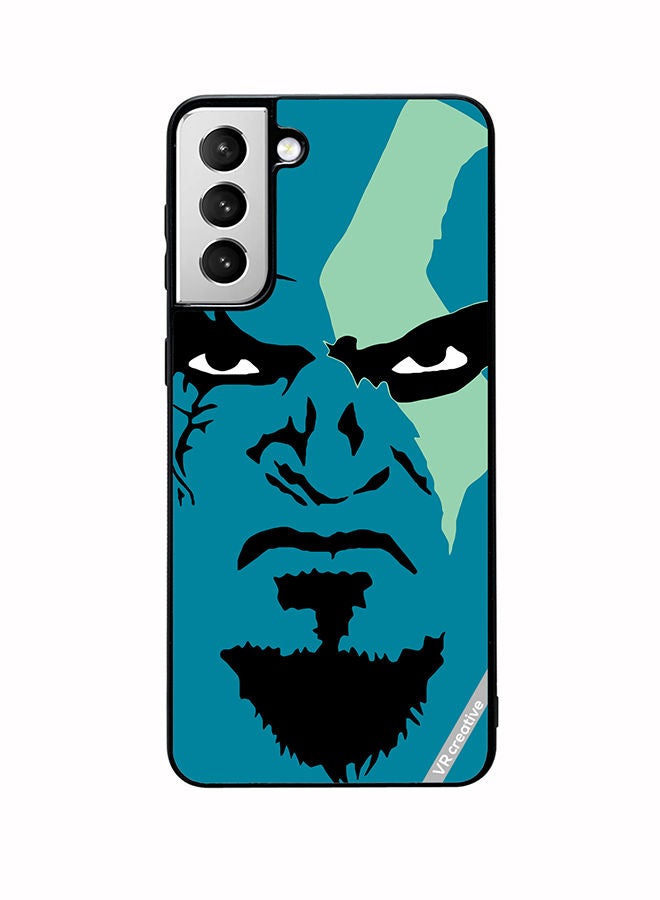 VR CREATIVE Protective Case Cover For Samsung Galaxy S22 Plus 5G Face God Of War Design Multicolour - Image 1