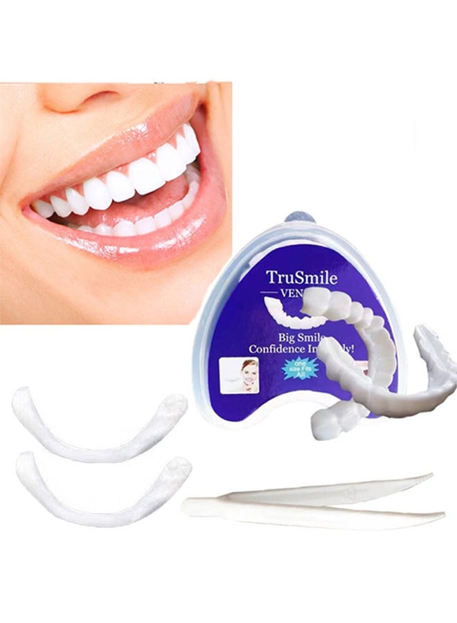 Generic Teeth Veneers, Smile Instant, Temporary Tooth Kit Decoration, Perfect Braces, Whitening Alternative, No Pain Fix Smile  - Image 1