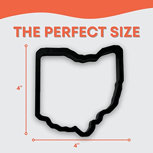 Bundle of Fun Ohio State Cookie Cutter with Easy to Push Design, for Sports, Work Events, and Graduation Celebrations (4 inch) - Image 3