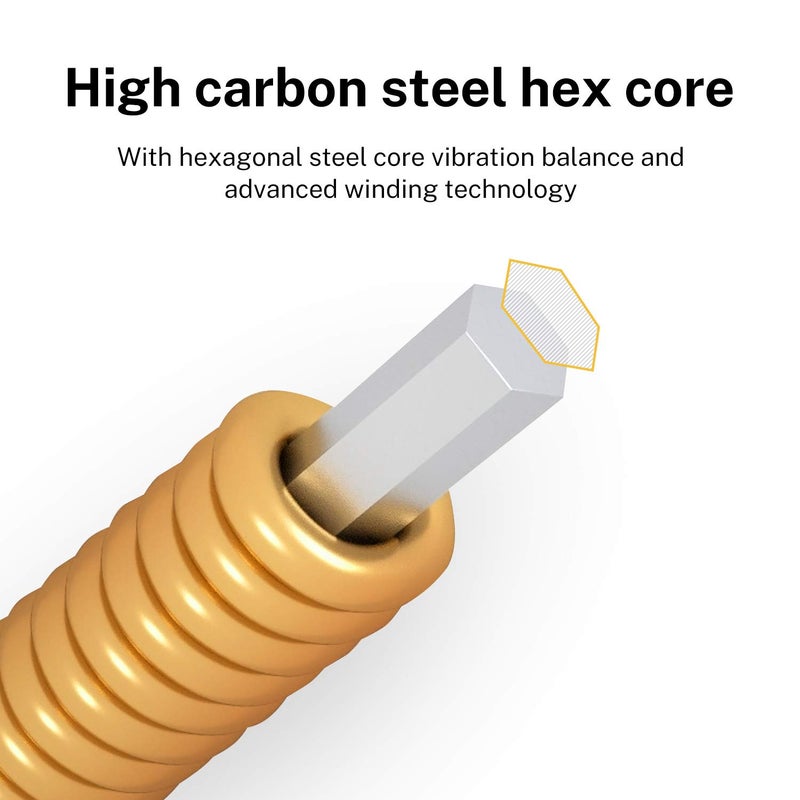 Donner Light Acoustic Guitar Strings Phosphor Bronze Coated 5 Sets of 6 Hex Steel String 11-50 DAS-20L - Image 2