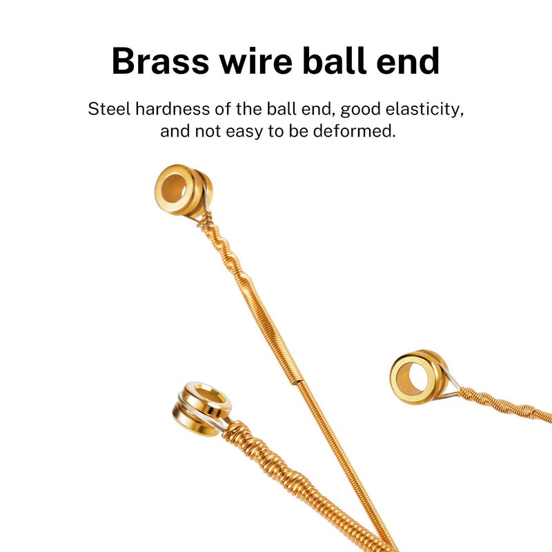 Donner Light Acoustic Guitar Strings Phosphor Bronze Coated 5 Sets of 6 Hex Steel String 11-50 DAS-20L - Image 3