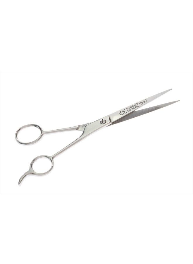 SE 7-1/2" Ice Tempered Stainless Steel Barber Scissors - SP105 - Image 2