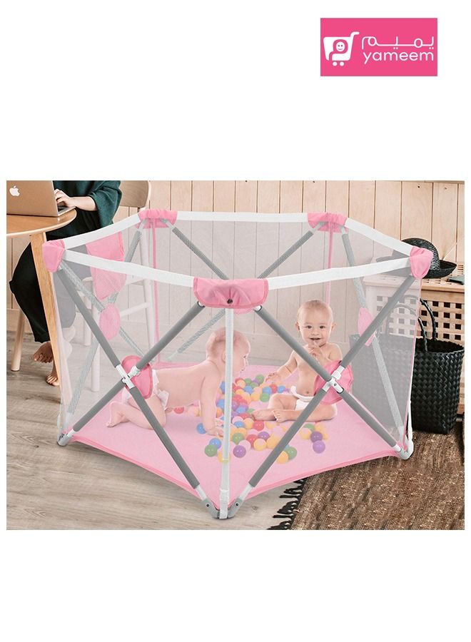 Yameem Foldable Lightweight Portable Playard for Indoor and Outdoor - Image 1