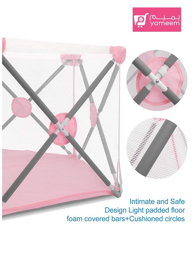 Yameem Foldable Lightweight Portable Playard for Indoor and Outdoor - Image 2