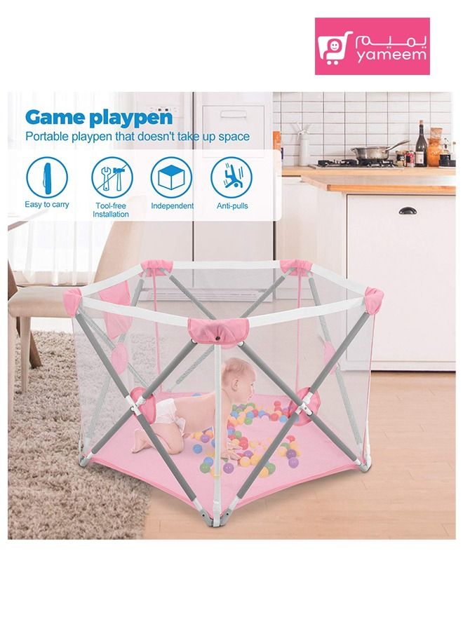 Yameem Foldable Lightweight Portable Playard for Indoor and Outdoor - Image 3