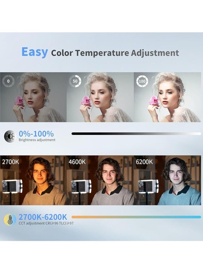 Zhiyun ZHIYUN CINEPEER CM25 25W LED Video Light [Official], Pocket-Sized Mini Portable Photography Light on Camera, Dimmable 2700K-6200K•CRI≥96•TLCI≥97,Built-in 2*2000mAh Rechargeable Batteries, PD Charging  - Image 3