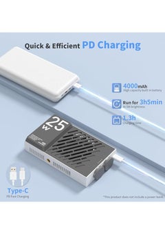 Zhiyun ZHIYUN CINEPEER CM25 25W LED Video Light [Official], Pocket-Sized Mini Portable Photography Light on Camera, Dimmable 2700K-6200K•CRI≥96•TLCI≥97,Built-in 2*2000mAh Rechargeable Batteries, PD Charging  - Image 2
