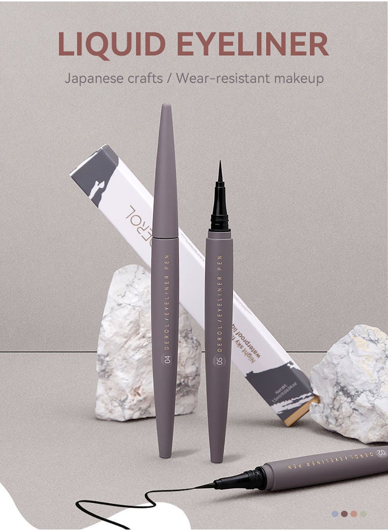 DEROL - Night Sky Flight Waterproof Liquid Eyeliner - Image 1