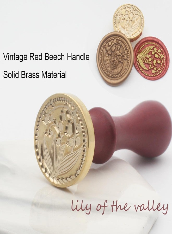 Andotopee Wax Seal Stamp Kit, 6 Pcs Wax Seal Stamp Head 1 Wooden Hilt Letter Wax Seal Kit, Sealing Wax Stamp Seal Set Include Lily/Daisy/Mushroom/Oval Blank Envelope Sealing Wax Stamps for Wedding Invitation - Image 2