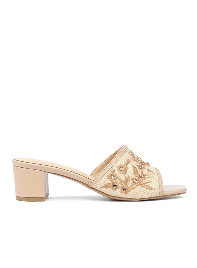 Stylish Braided Block Heel Sandal HL 313