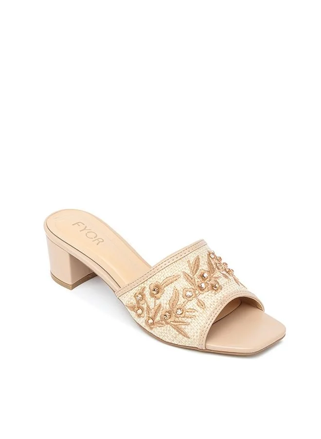 Fyor Stylish Braided Block Heel Sandal HL 313