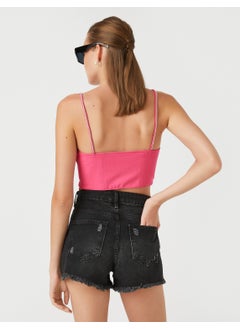 KOTON Rachel Araz X - Stone Detailed Crop Athlete  - Image 4