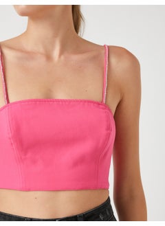 KOTON Rachel Araz X - Stone Detailed Crop Athlete  - Image 5