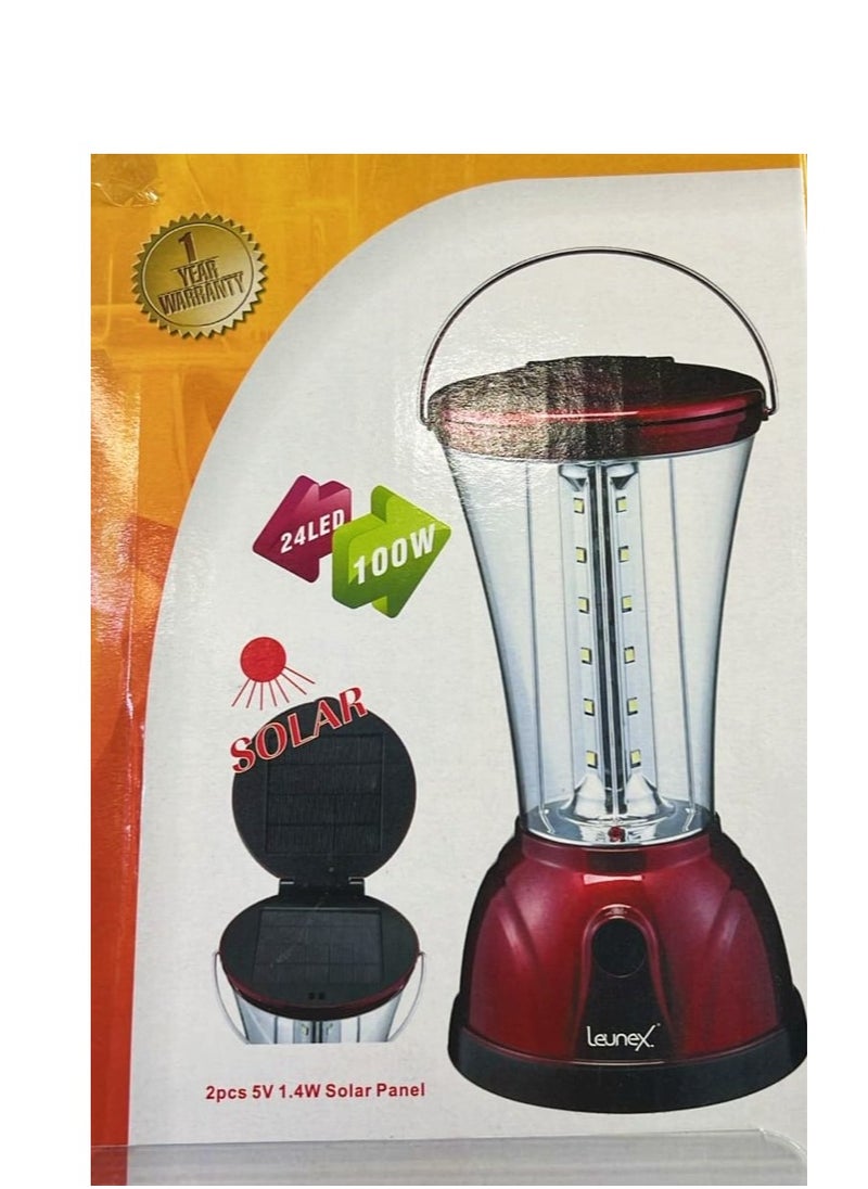 LEUNEX Leunex Rechargeable Solar LED Emergency Lantern with USB Charging 