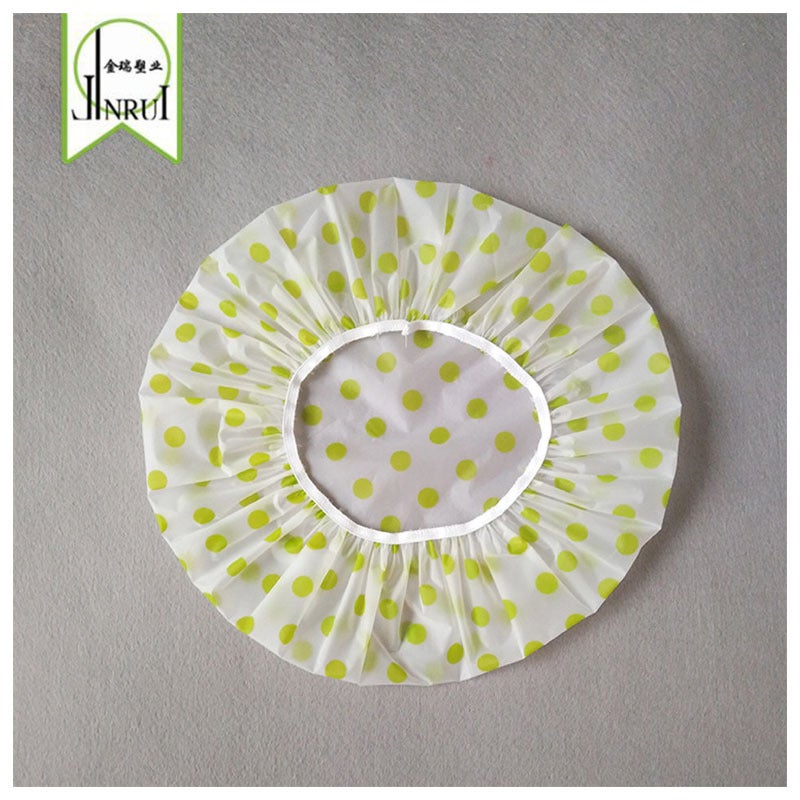 [Shower Cap] Color Thickened Disposable Shower Cap Waterproof Wave Point Eva Adult Shower Cap Pe Oil-Proof Waterproof Shower Cap - Image 5