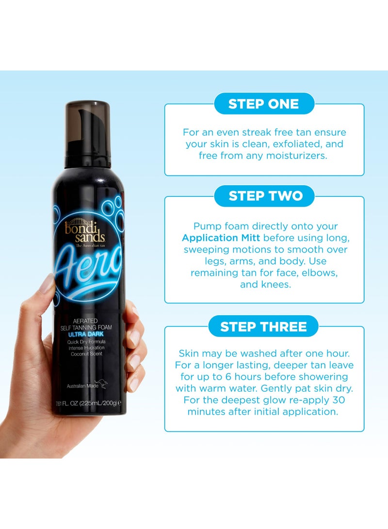 BONDI SANDS Ultra Dark Aero Self Tanning Foam with Quick-Dry Technology - Delivers an Intense, Deep Bronze Tan That Lasts for Days (225 ml) - Image 5