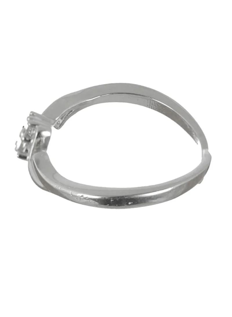 Priyaasi  Women 925 Sterling White AD-Studded Adjustable Finger Ring for Women | Best Price UAE