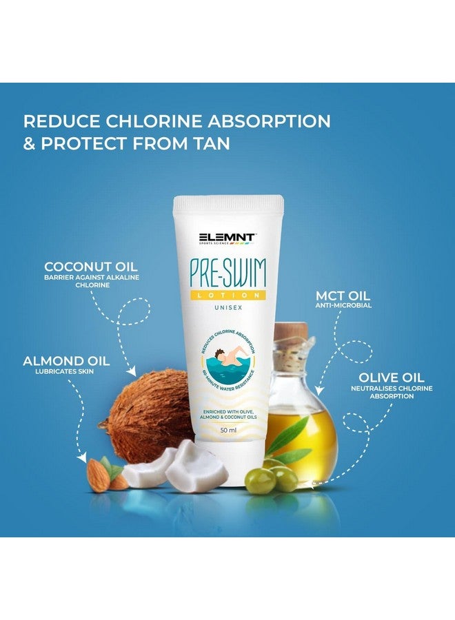 elemnt Pre Swim Body Lotion For Kids & Adults | Chlorine Protection, Anti-Tan Body Lotion, Protection From Sea Water Impurities & Pool Chemicals | Upto 60 Mins Of Water Resistance | 50 Gm - Image 2