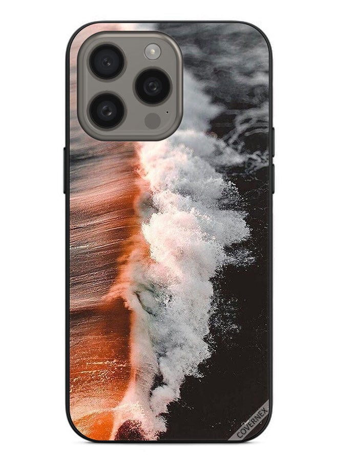 Covernex Protective Case Cover For Apple iPhone 15 Pro Sea Water Wave  - Image 1