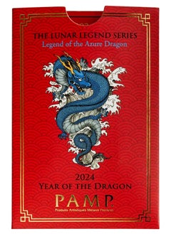 PAMP PAMP Suisse Lunar Dragon Silver 1 oz Bar  - Image 5
