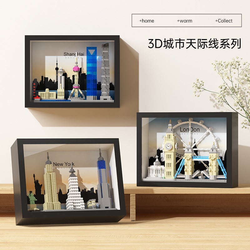 Jihui M3231 Shanghai Skyline Building Block Model – Creative Assembly Toy for Ages 7-14 - Image 3