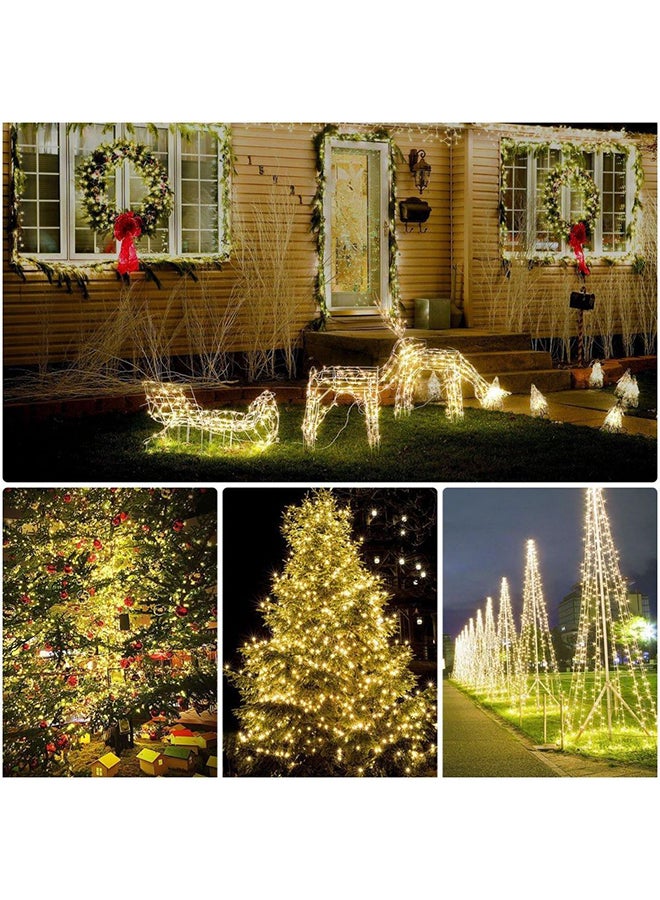 100-LED Solar String Light For  Yellow/Black 5 x 12cm Yellow/Black 5 x 12cm