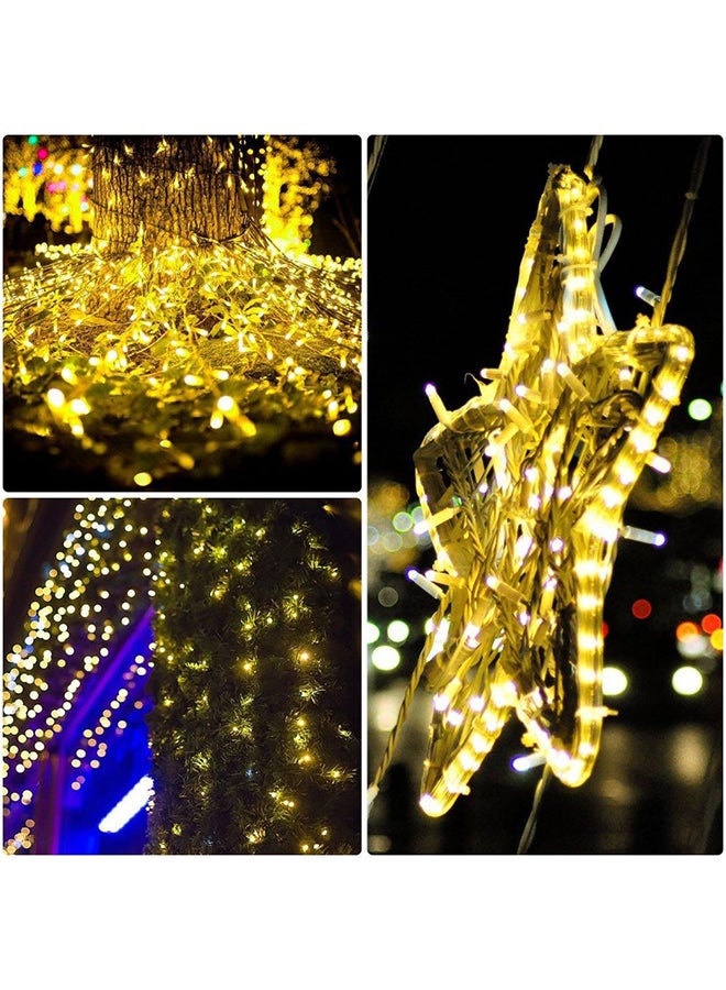 100-LED Solar String Light For  Yellow/Black 5 x 12cm Yellow/Black 5 x 12cm
