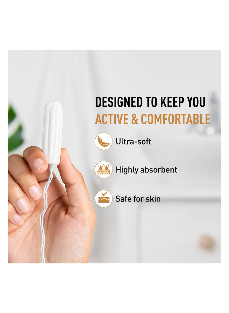 سيرونا سدادات قطنية سهلة الاستخدام من سيرونا - 12 قطعة | للتدفق الثقيل | سدادات قطنية قابلة للتحلل | وافقت عليها ادارة الاغذية والعقاقير - Image 5