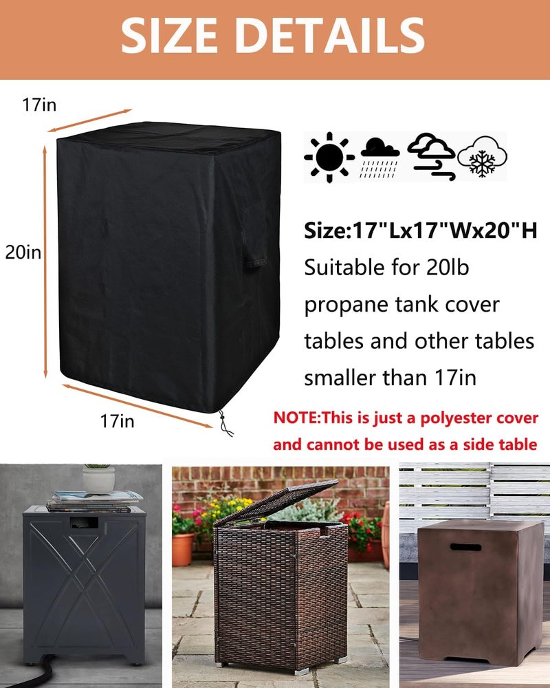 Sheechung Square Fire Pit Cover 17" L X 17" W X 20" H Consistent steady quality - Image 2