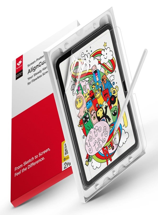 bersem 2 Pack Paperfeel Screen Protector Compatible with iPad A16 11th / 10th Generation (2025/2022), Crafted for Natural Writing, Less Reflection, AlignGuard Pro Installation - Image 1