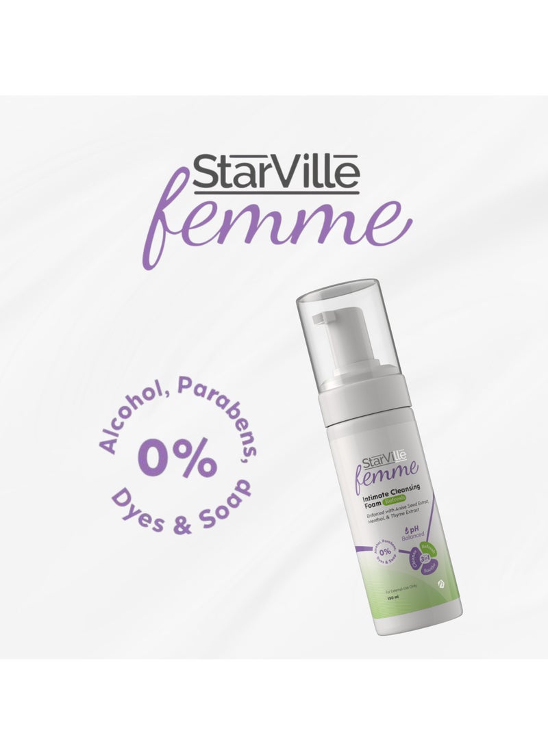 starville - StarVille Femme Intimate Cleansing Foam Refresh 150 ml - Image 1