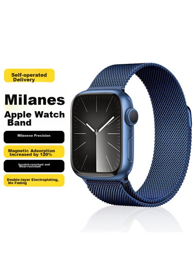 WITGOER Witgoer Watch Strap [german Quality], Compatible With Apple Watch, Milanese Loop For Iwatch/s9/8/7ultra2, Steel Band With Magnetic Clasp, Stainless Steel For Men And Women, Se Model - Image 1