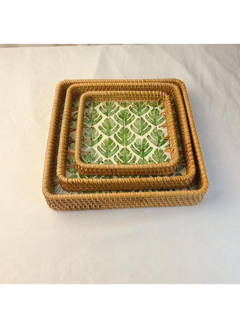 general 3-Piece Vegetable Fruit Storage Basket Dim Sum Tray - Image 1