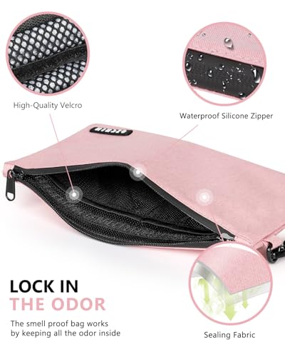 OZCHIN Smell Proof Bag Travel Storage Case Activated Charcoal Pouches Durable Odorless Medicine Organizer - Image 4
