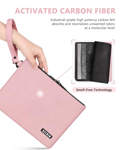 OZCHIN Smell Proof Bag Travel Storage Case Activated Charcoal Pouches Durable Odorless Medicine Organizer - Image 3