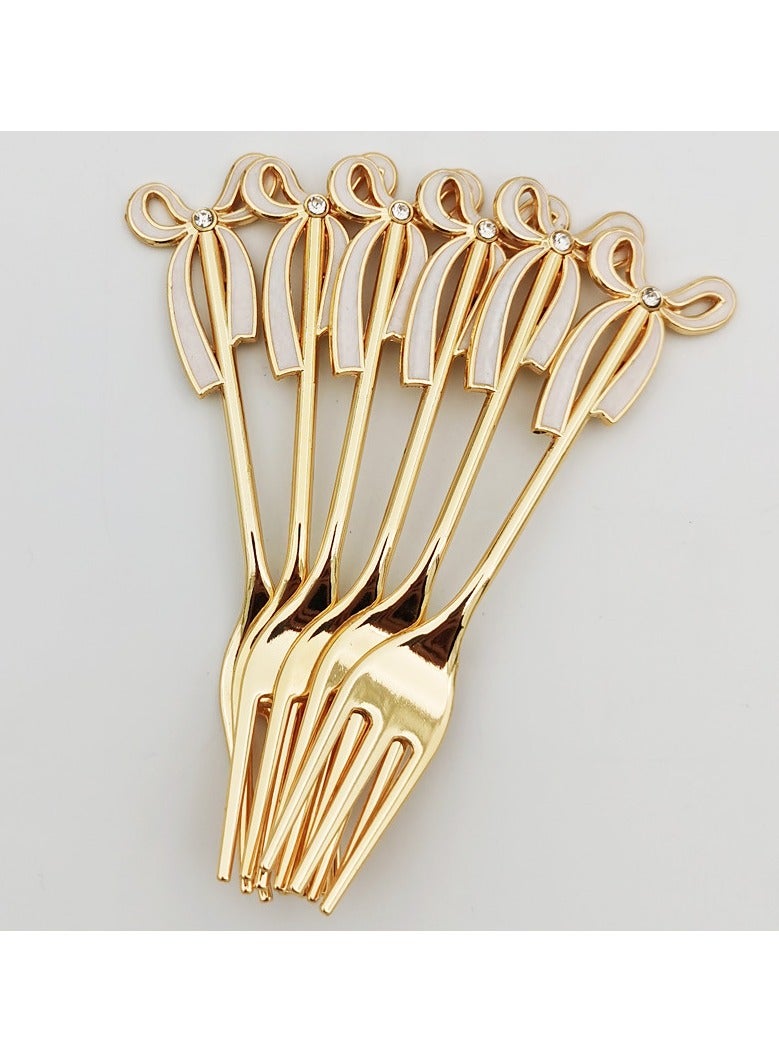 قاعدة الأوزّة المبدعة 6 قطع شوكة الفاكهة - Image 2