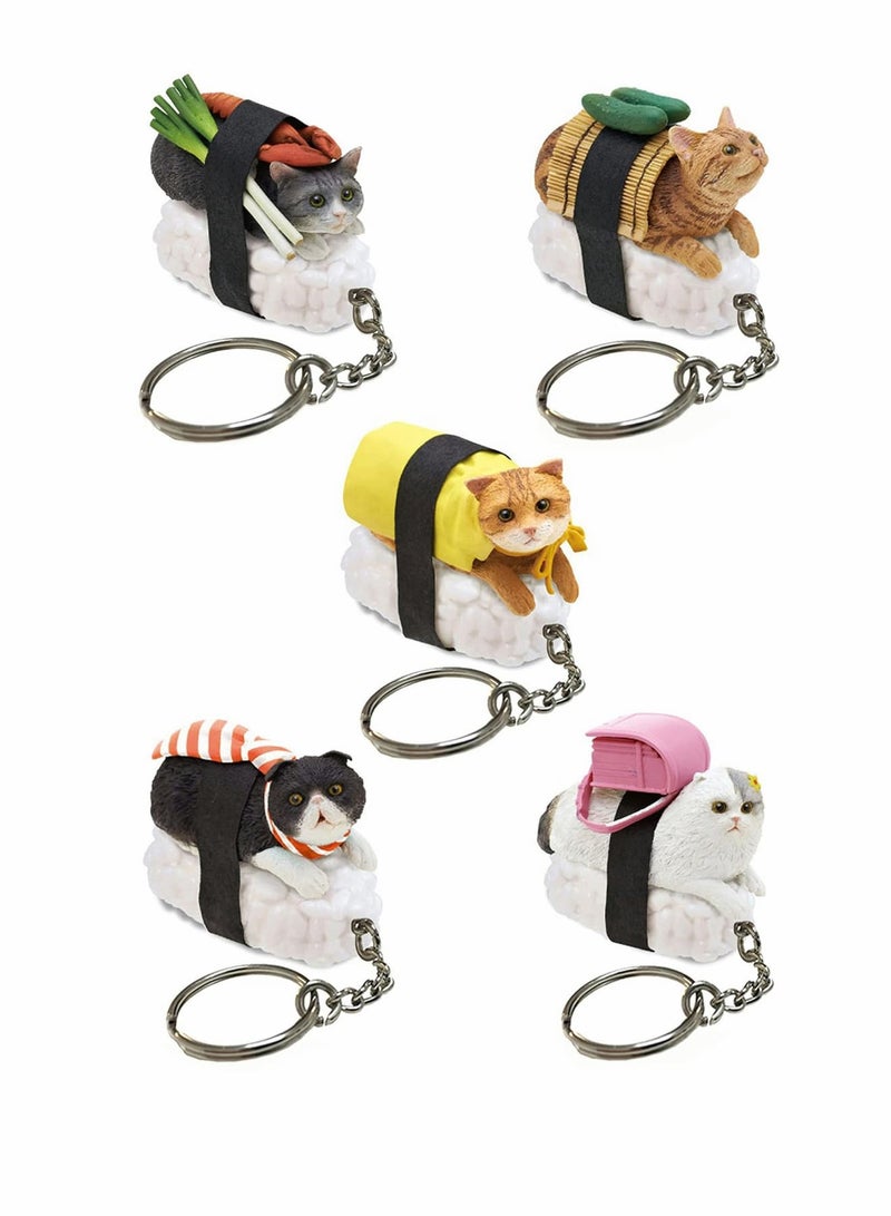 Zikra Cat Keychain Gift for Women, Cat Keyring Cute Funny Mini Pendent Jewelry Present for Girlfriend, Friend, Mom, Grandma, Birthday Party Well for Cellphone, Handbag, Purse - Image 1
