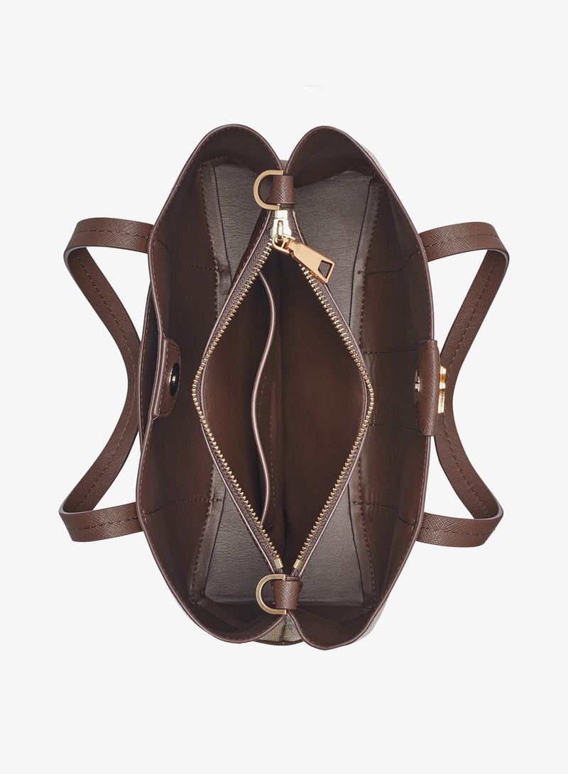 دكني حقيبة كروس بودي بسحاب وشعار نوري - Image 5