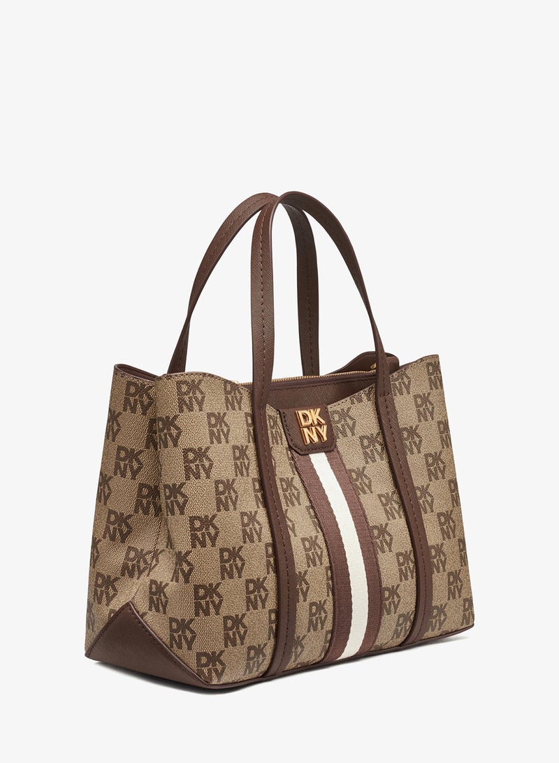 دكني حقيبة كروس بودي بسحاب وشعار نوري - Image 3