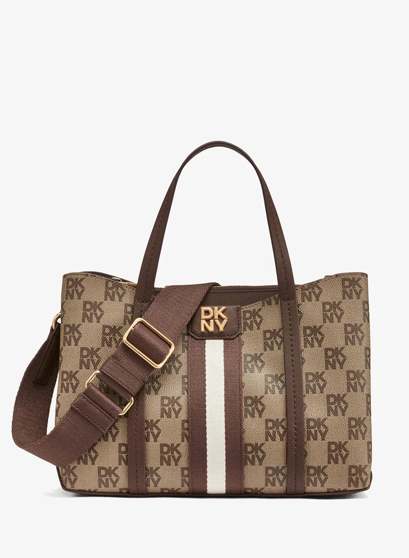 DKNY Nuri Logo Zip Through Crossbody