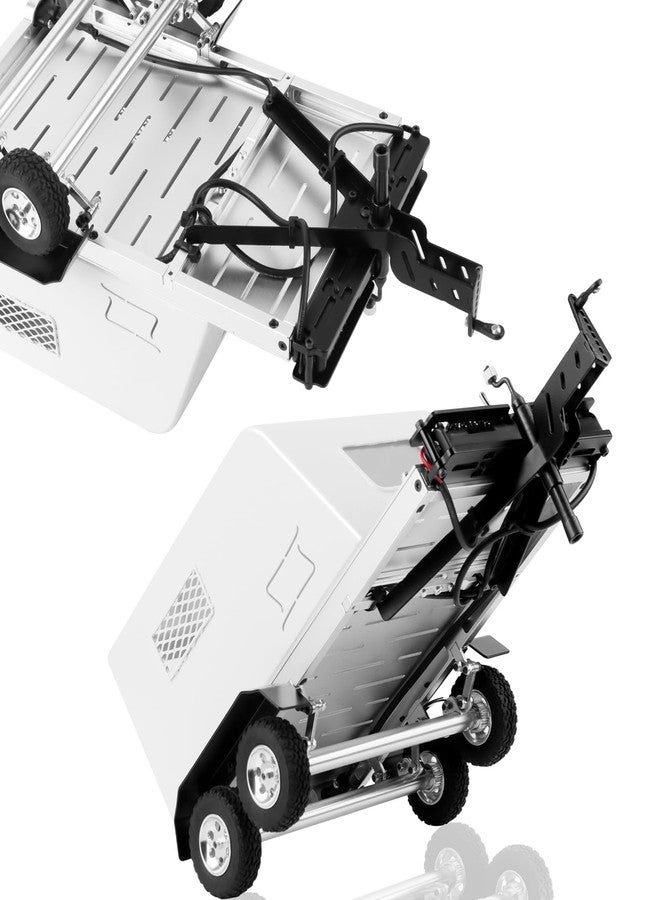 DashRC RC Trailer for Hauling Behind Car, RC Heavy Metal Van Crawler Scale Trailer Kit with Hitch and Taillight for 1/18 TRX4M Ascent 18 FCX18 and 1/24 SCX24 FCX24 RC Crawler Upgrades - Image 3