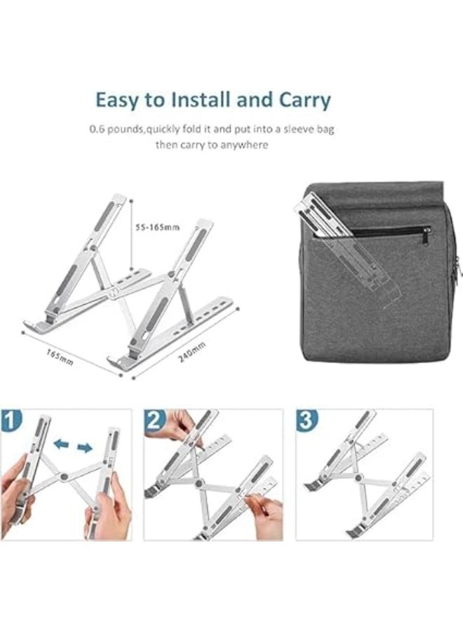 Metal Laptop Stand – Durable & Adjustable Design for Comfortable Use - Image 3