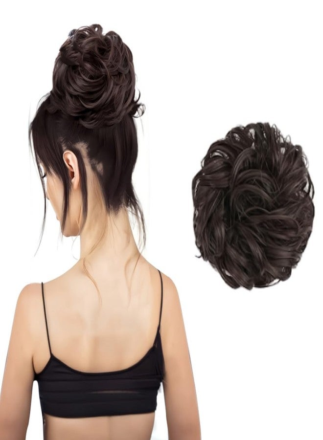 بلوشيا وصلة شعر BLUSHIA Rafall Juda Bun Fashion Hair Extension مع شريط مطاطي مرن للبنات (بني طبيعي، قطعة واحدة) - Image 2