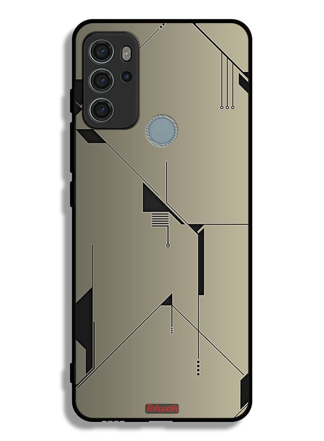 Tolwak Motorola Moto G60S Protective Case Cover Minimalism Abstract Digital Art - Image 2