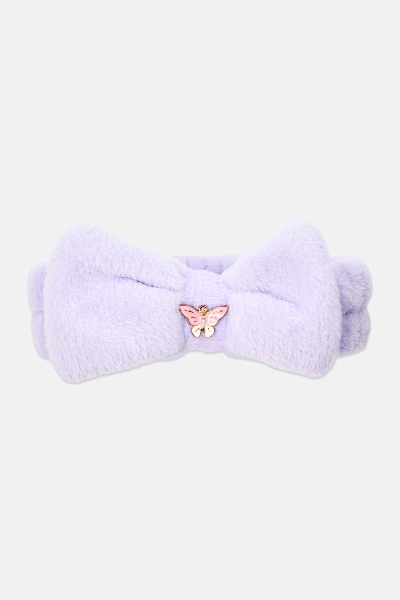 Olivia Rose Plush Spa Headband, Lavender - Image 1