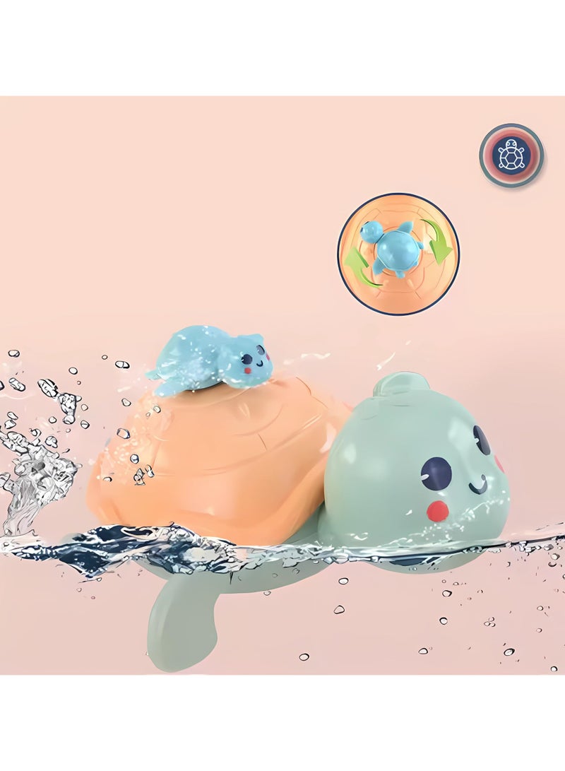 Twisoo Animal Bath Toy Set for Babies – Penguin Waterfall Bathtub Toys with Spinners & Sea Animals, Wall Water Shower Toy for Toddlers, Fun Bath Time Play, 3M+ (Cream) - Image 5