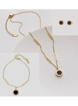 gold and black