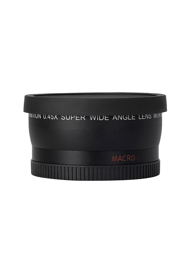 Generic HD 52MM 0.45x Wide Angle Lens with Macro Lens Replacement for Canon Nikon Sony Pentax 52MM DSLR Camera  - Image 1